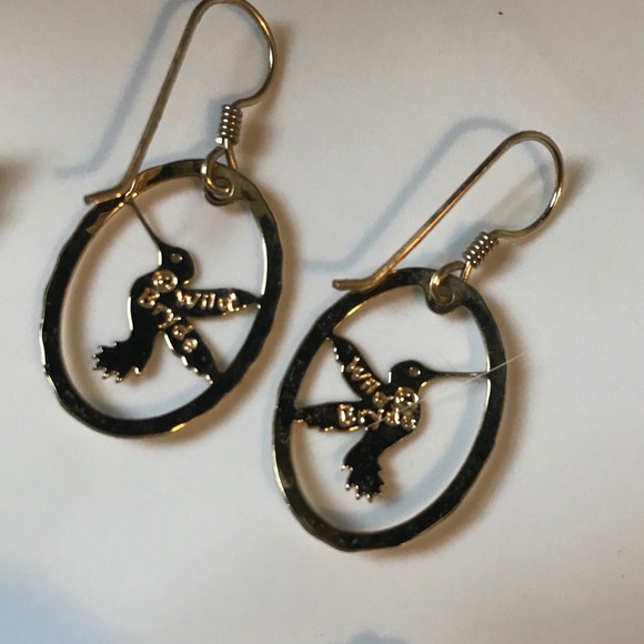 Hummingbird Bundle Earrings and Brooch - Pins - Picture 9 of 9